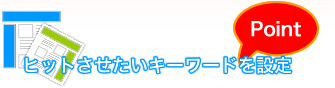 ヒットさせたいキーワードを設定